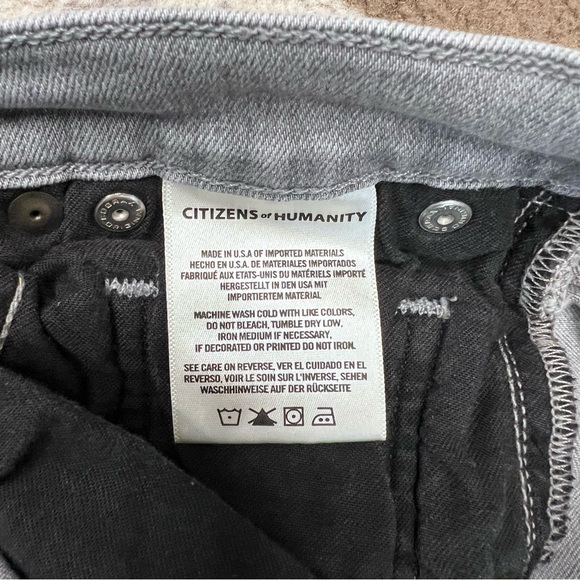 Citizens of Humanity Emerson Slim Boyfriend Gray Jeans Size 28 - Picture 10 of 13